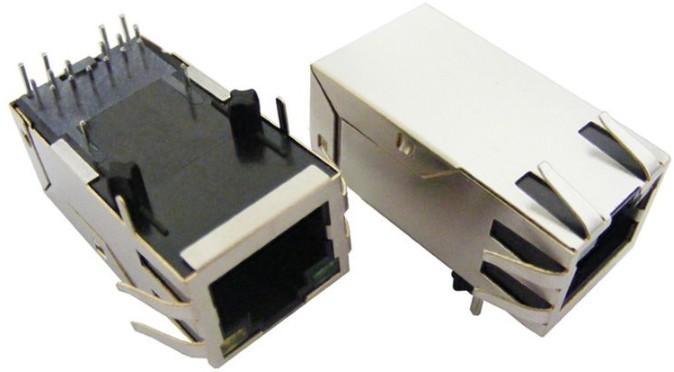 RJ45 网络接口插座实物图