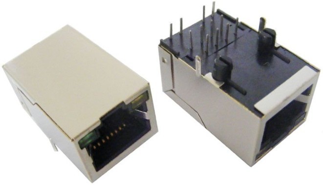 RJ45 网络接口插座(集成滤波器)10￥/PCS