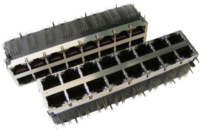 RJ45 网络接口插座(集成滤波器)