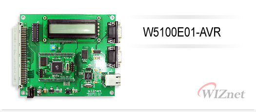 WIZ100SR-EVB Ethernet Gateway Serial-to-Ethernet Evaluation Board