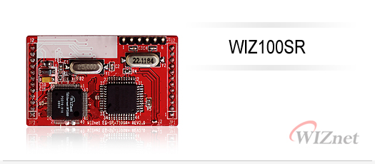 WIZnet公司WIZ100SR Ethernet Gateway Serial-to-Ethernet