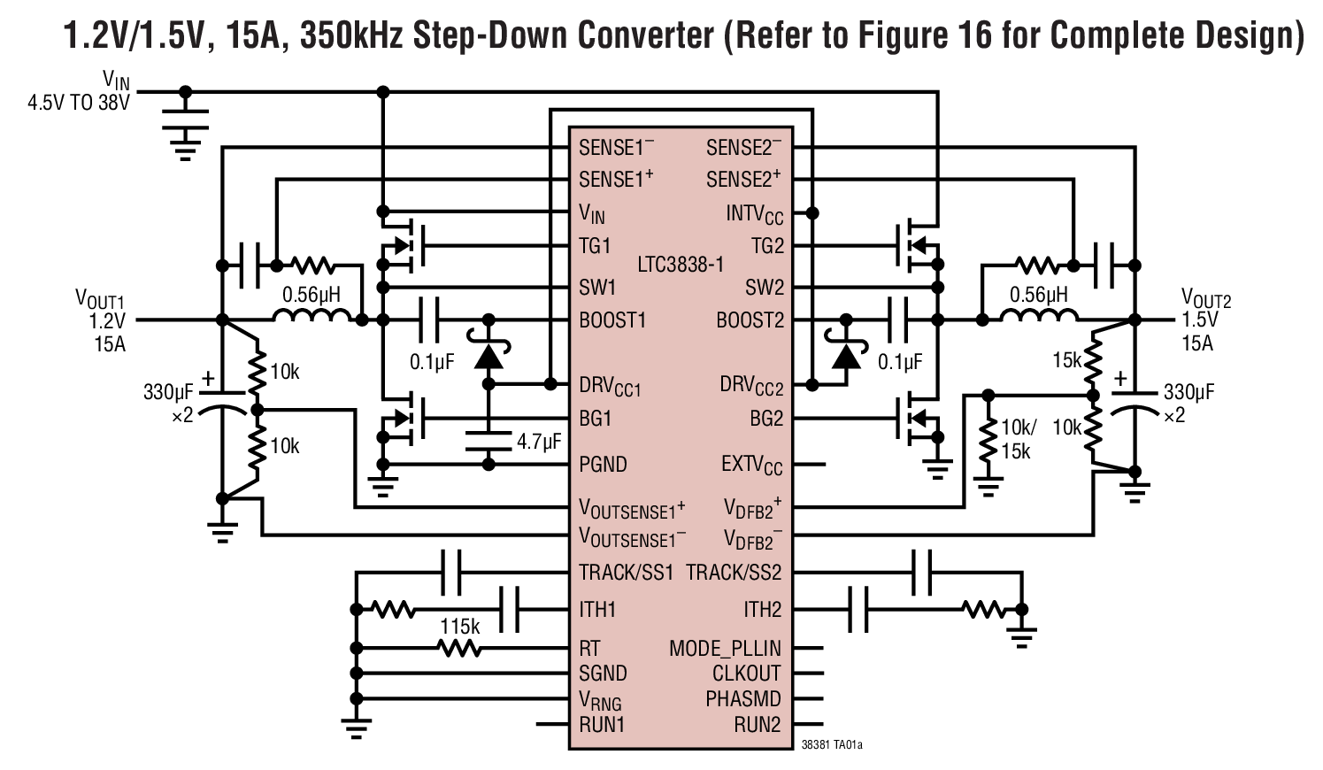 LTC3838-1 Typical Application