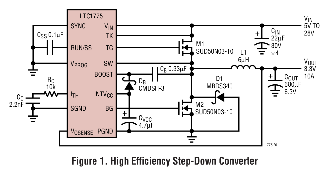 LTC1775 Typical Application