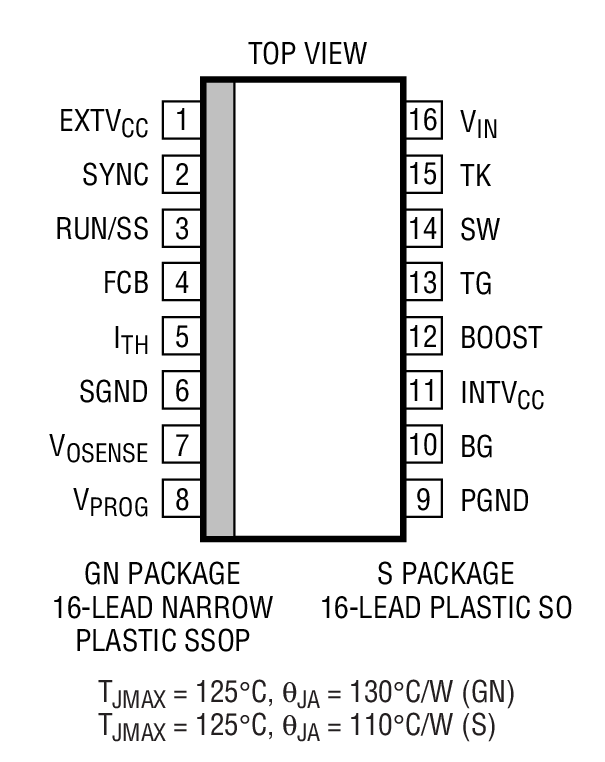 LTC1775 Package Drawing