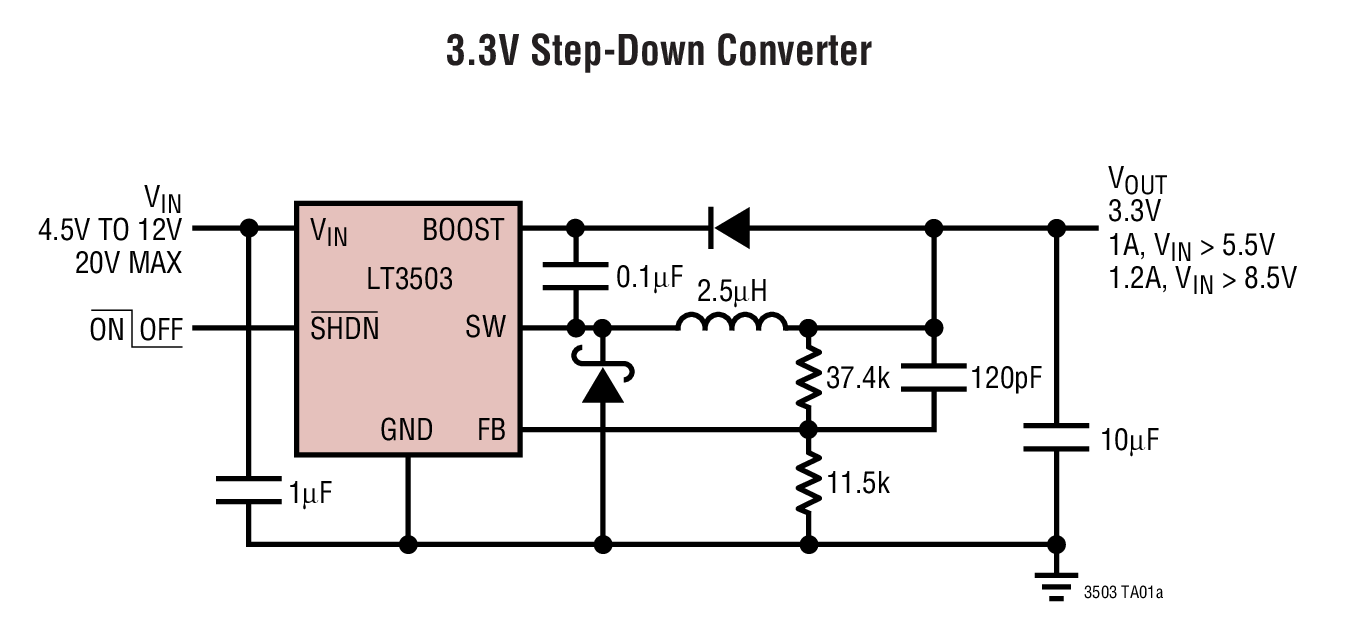 LT3503 Typical Application