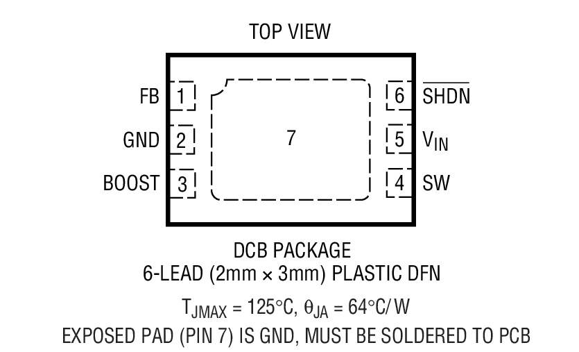 LT3503 Package Drawing