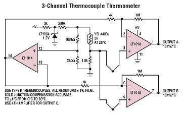 LT1014 典型应用