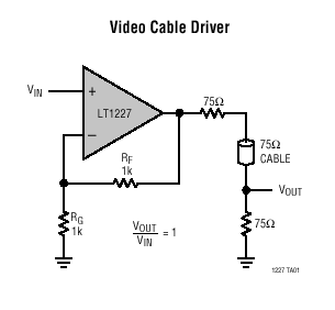 LT1227 典型应用