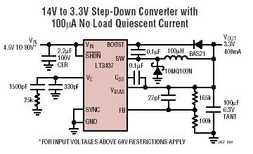LT3437 典型应用