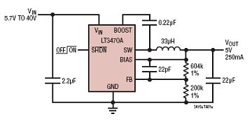 LT3470A 典型应用