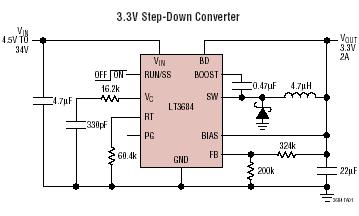 LT3684 典型应用