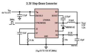 LT3686A 典型应用