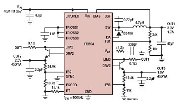LT3694 典型应用