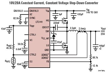 LT3741 典型应用