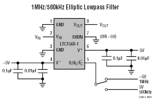 LTC1560-1 典型应用