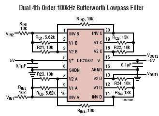 LTC1562 典型应用