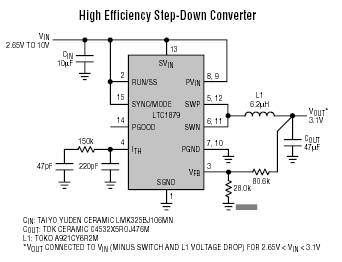 LTC1879 典型应用