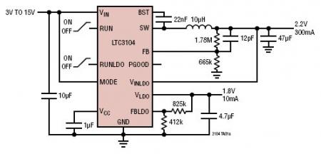 LTC3104 典型应用