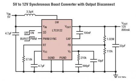 LTC3122 典型应用