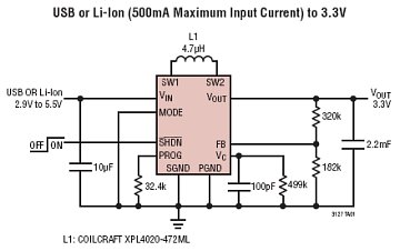 LTC3127 典型应用