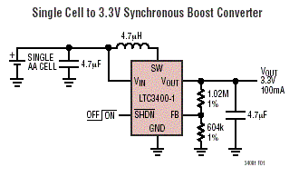 LTC3400-1 典型应用