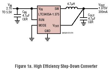 LTC3405A-1.375 典型应用