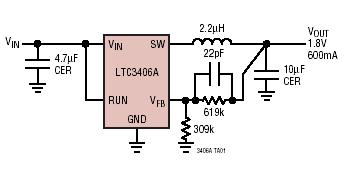 LTC3406A 典型应用