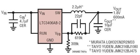 LTC3406AB-2 典型应用