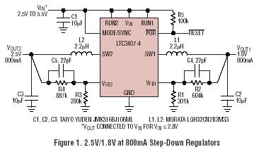 LTC3407-4 典型应用