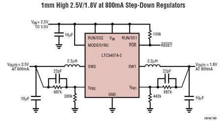 LTC3407A-2 典型应用