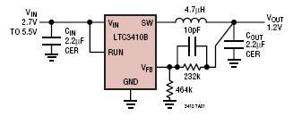 LTC3410B 典型应用