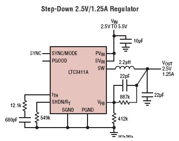 LTC3411A 典型应用