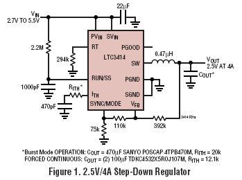 LTC3414 典型应用