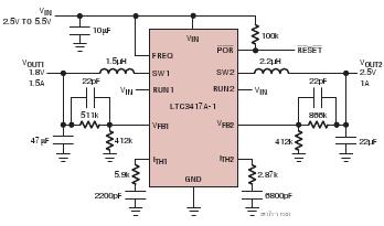 LTC3417A-1 典型应用