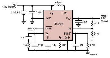 LTC3422 典型应用