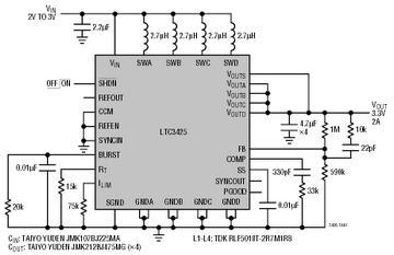 LTC3425 典型应用