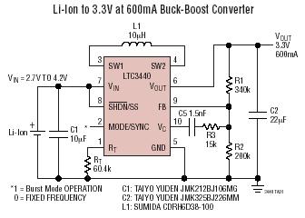 LTC3440 典型应用