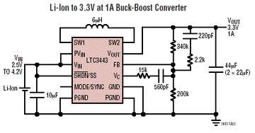 LTC3443 典型应用
