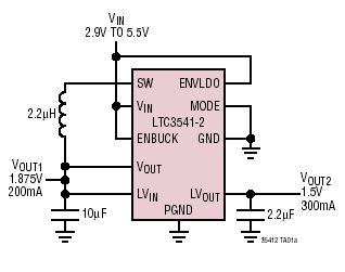 LTC3541-2 典型应用