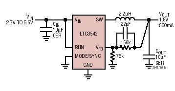 LTC3542 典型应用