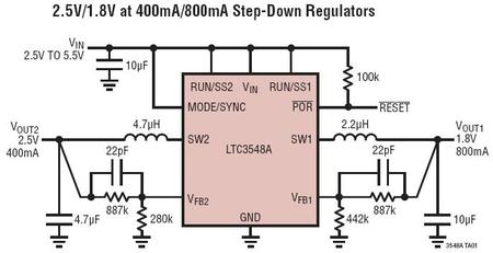 LTC3548A 典型应用