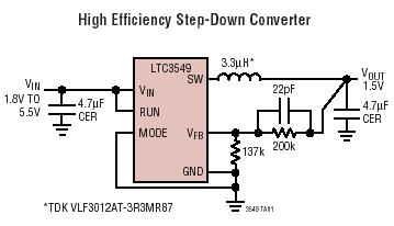 LTC3549 典型应用