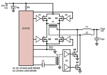 LTC3722-1 典型应用