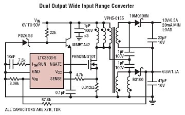 LTC3803-5 典型应用