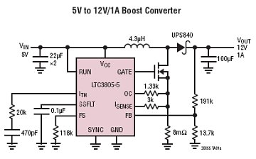 LTC3805-5 典型应用