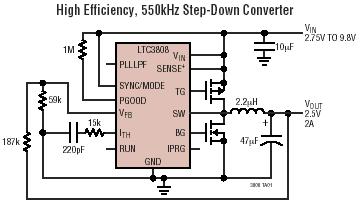LTC3808 典型应用