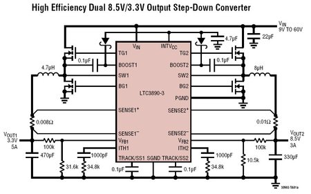 LTC3890-3 典型应用