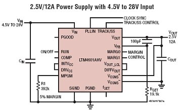 LTM4601AHV 典型应用