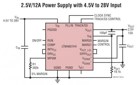 LTM4601HV 典型应用