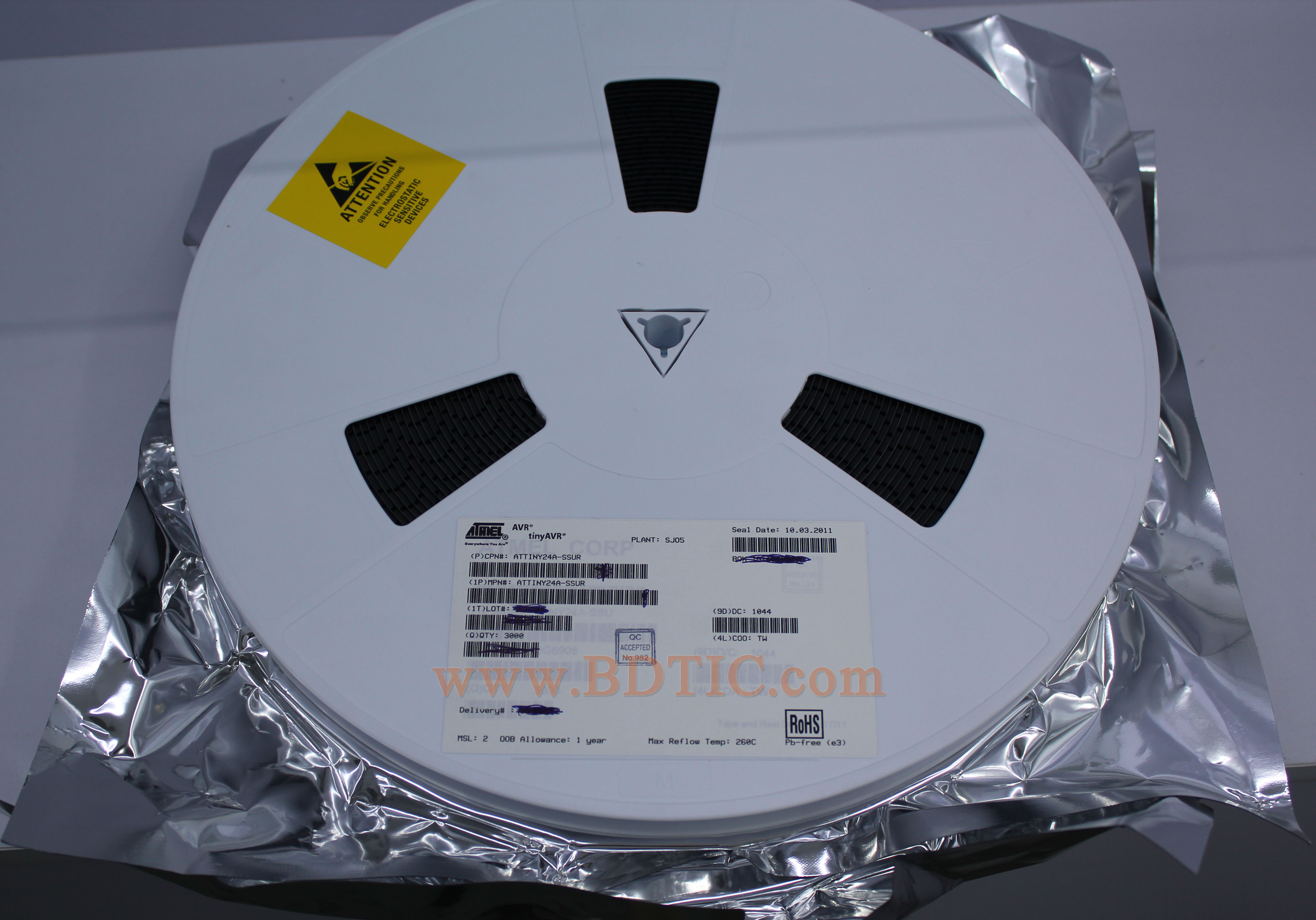 ATtiny24A-SSU 卷带包装图